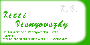 kitti visnyovszky business card
